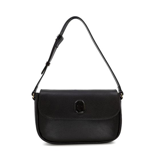 Imagem de Bolsa Baguete Couro Floater Preto