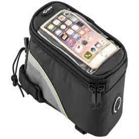 Imagem de Bolsa bicicleta porta celular ferramentas impermeavel acessorios de quadro case touch ifood gps