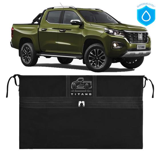 Imagem de Bolsa Caçamba Fiat Titano Impermeável Premium Abertura Frontal 420 Lts Compatível com Todas as Versões