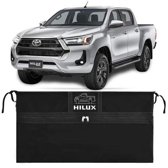 Imagem de Bolsa Caçamba Toyota Hilux 420 Lts Instala Sem Furar a Caçamba Compatível com Todos os Anos e Versões
