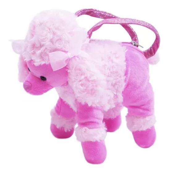 Imagem de Bolsa Cachorro Poodle Pink 23x23cm - Pelúcia