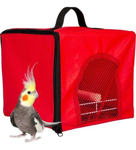 Imagem de Bolsa Caixa Transporte Aves Calopsita Periquito Pássaros Top