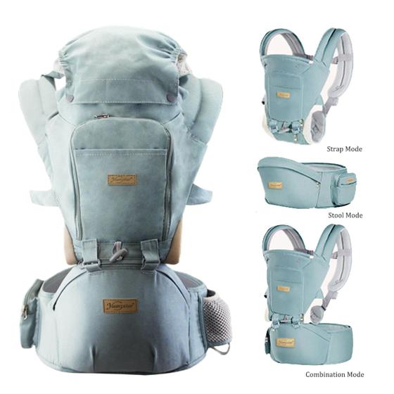 Bolsa Canguru Ergonômico Bebê Azul 12 Posições 3 Em 1 Azul Celeste Menor preço em Bolsa Canguru Ergonômico Bebê Azul 12 Posições 3 Em 1 Azul Celeste