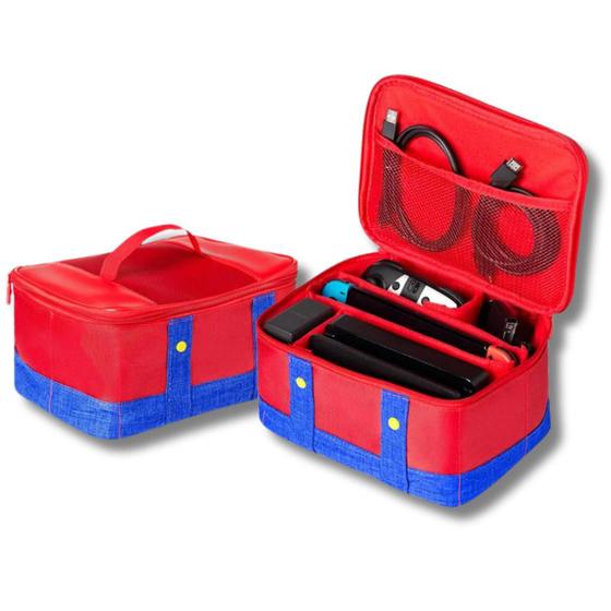 Imagem de Bolsa Capa Case Bag Transporte Premium Mario Switch Oled V1 V2 