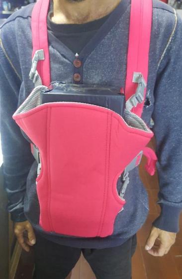 Imagem de bolsa Carregador Ergonômico de Bebê 3 em 1 Canguru Vermelho