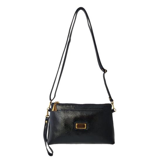 Imagem de Bolsa Carteira Clutch Topgrife Transversal Couro Preto