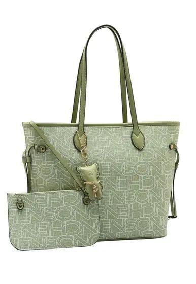 Imagem de Bolsa Chenson Feminina Digital Monograma Ombro Verde 3484156