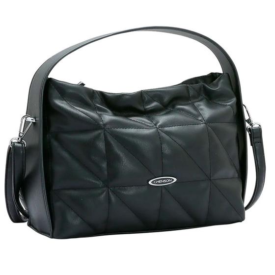 Imagem de Bolsa Chenson Feminina Puffer Fashion Puffer Mão Preta 3484442