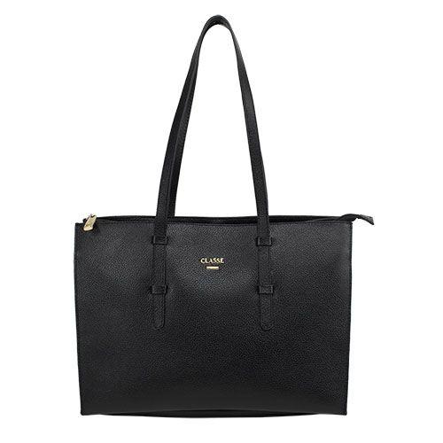 Imagem de Bolsa Classe Couro Legítimo Shopping Bag 3120-2 1I Preto 38