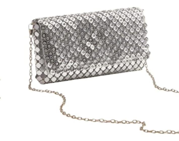 Bolsa Clutch Feminina Festa Baladas Metal E Strass Menor preço em Bolsa Clutch Feminina Festa Baladas Metal E Strass