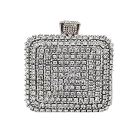 Imagem de Bolsa Clutch Festa Cravejada Strass Balada Casamentos Madrinhas