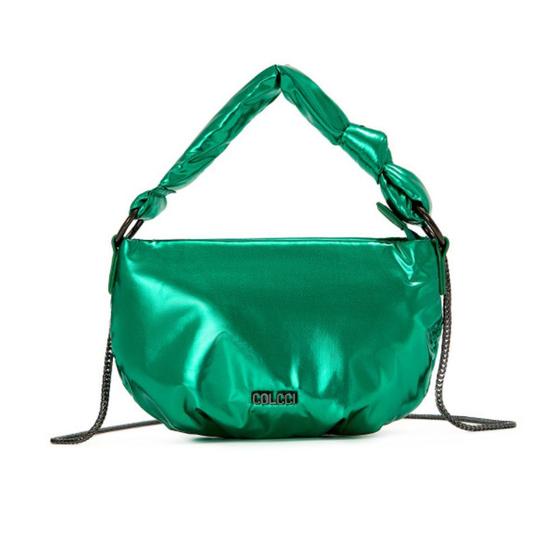 Imagem de Bolsa Colcci Puffer Crossbody Metalizada Verde