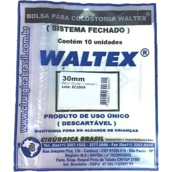 Imagem de Bolsa Colostomia Waltex 30mm - 10 unidades