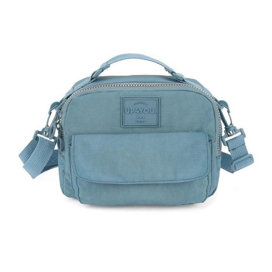 Imagem de Bolsa Com Alça Up4You Tecido Crinkle Tactel Azul