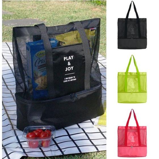 Imagem de Bolsa Com Compartimento Térmico - Para Piquenique Piscina E Praia