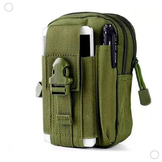 Imagem de Bolsa com e sem alça porta treco pochete tático Militar Pequena Modular
