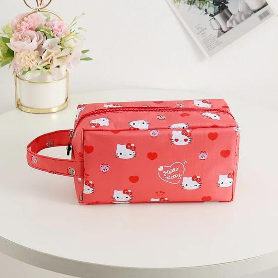 Imagem de Bolsa Cosmética Grande Sanrio Hello Kitty, Kuromi e Cinnamoroll