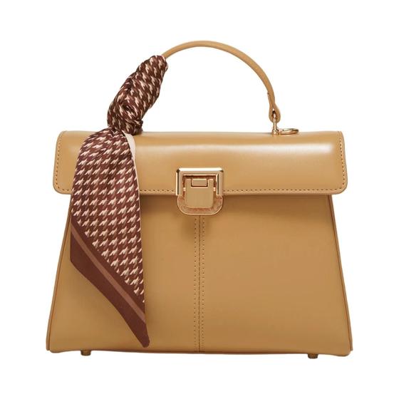 Imagem de Bolsa Crossbody De Couro Genuíno De Luxo Feminina Elegante Versátil Cachecol Decoração Bolsa De