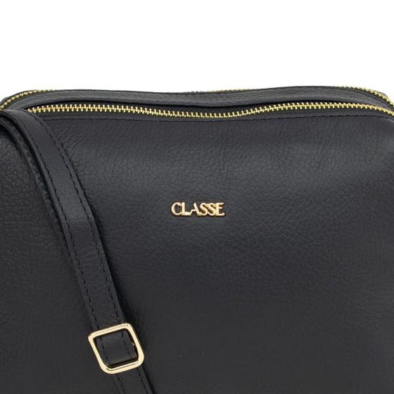 Imagem de Bolsa Crossbody de Couro Jade - Preta