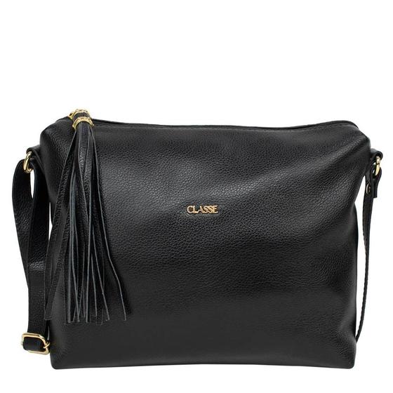 Imagem de Bolsa crossbody de couro liso classe 1751