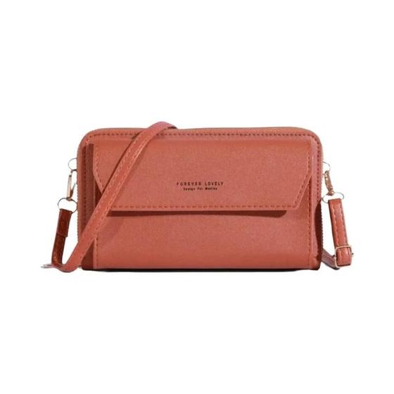 Imagem de Bolsa Crossbody Feminina Pequena - Dupla Camada, para Celular - Design Casual