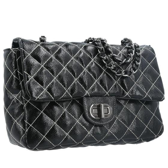 Imagem de Bolsa Crossbody Mika em Matelassê Metalizado Bauarte