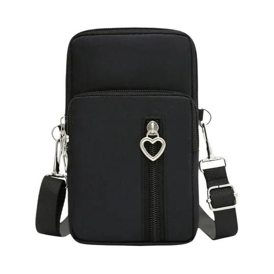 Imagem de Bolsa Crossbody Oxford Feminina à Prova D'Água - Nylon, Multicamadas e com Zíper