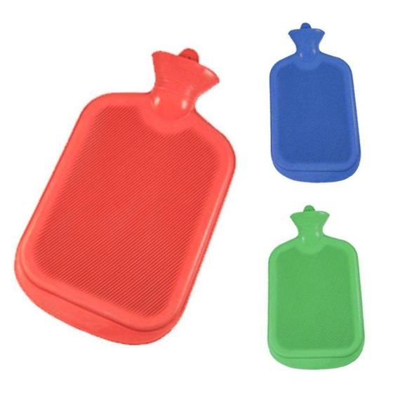 Imagem de Bolsa D'Água Termica Para Compressa Borracha Agua Quente Fria 2 Litros Inflamações Lesões Musculares