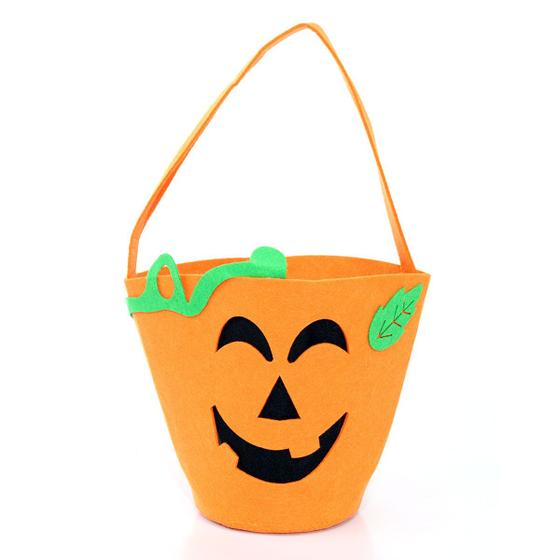 Imagem de Bolsa de Abóbora para Doces Acessório de Halloween