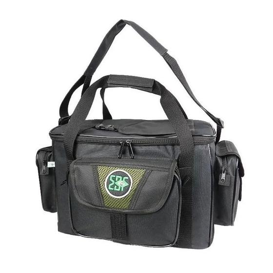 Imagem de Bolsa de Apetrechos Tralha Pesca Camping EBF Titanic Tamanho G Preto
