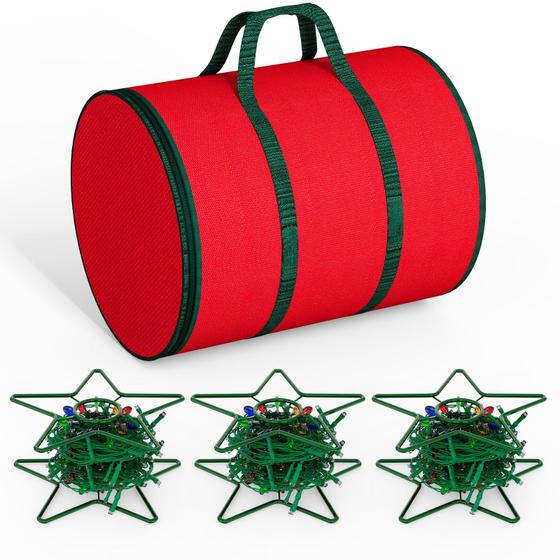 Imagem de Bolsa de armazenamento Cord Reel Dicasser Light com 3 bobinas de metal verde