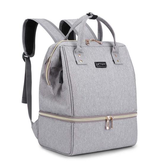 Imagem de Bolsa de bomba de mama GOGOSO Lunch Bags Breastmilk Cooler Grey