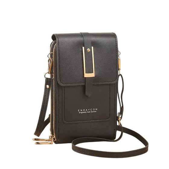 Imagem de Bolsa de Couro PU Vertical Mini Flap Crossbody