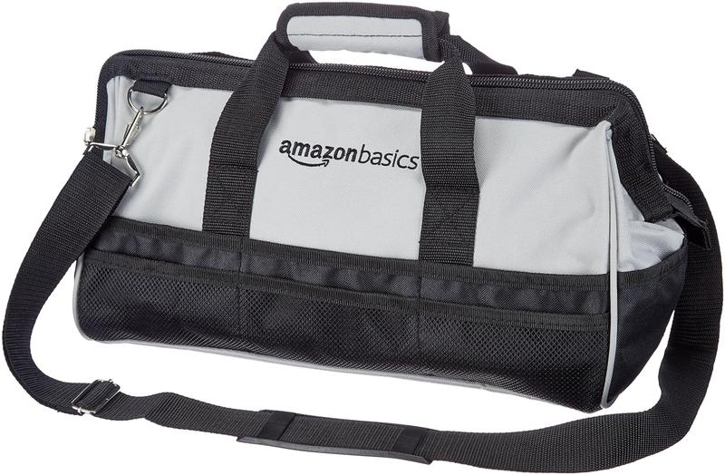 Imagem de Bolsa de Ferramentas Amazon Basics - 16 Polegadas - Base Durável e Resistente ao Desgaste