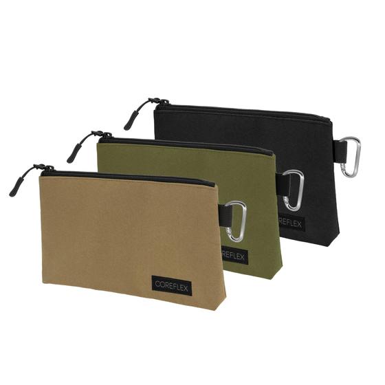 Imagem de Bolsa de ferramentas, bolsa com zíper, COREFLEX Premium, pequena, 20 cm, pacote com 3