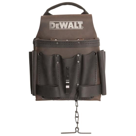 Imagem de Bolsa de Ferramentas DEWALT de Couro para Eletricistas - 8 Bolsos