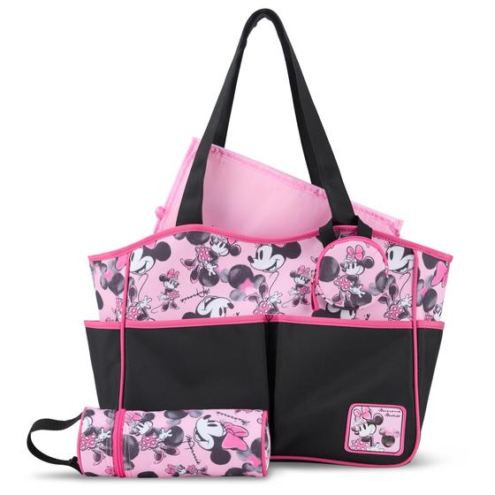 Imagem de Bolsa de fraldas Disney Baby, bolsa de viagem multifuncional Minnie