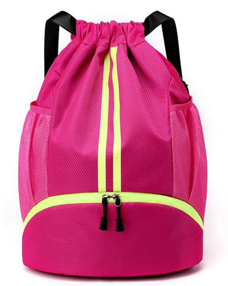 Imagem de Bolsa de futebol BROTOU Mochila com cordão com compartimento para bolas e sapatos