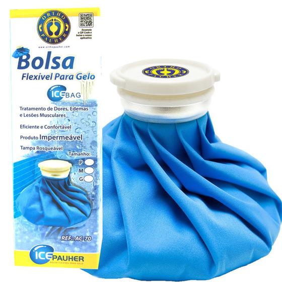 Bolsa de Gelo Flexível Grande AC 070 Orthopauher Menor preço em Bolsa de Gelo Flexível Grande AC 070 Orthopauher