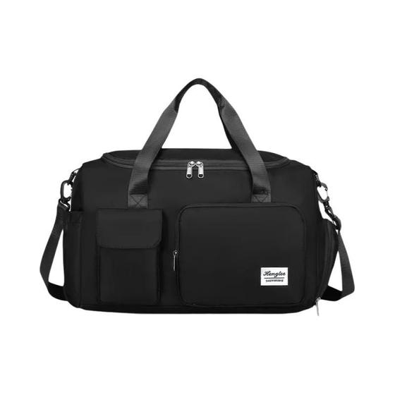 Imagem de Bolsa de Ginástica de Grande Capacidade com Divisão para Seco e Molhado - Ideal para Esportes ao Ar Livre