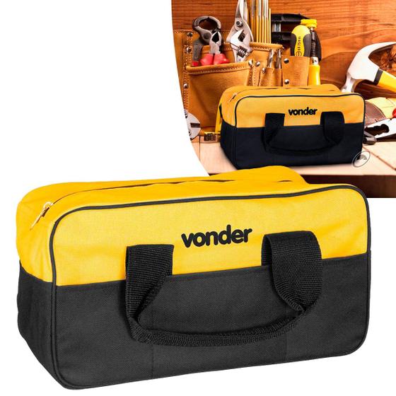 Imagem de Bolsa de Lona Reforçada Para Ferramentas BL 005 Vonder Cor Amarelo Preto