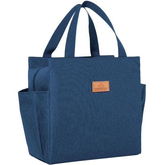 Imagem de Bolsa De Mão Térmica Marmiteiran Comida Estilo Necessaire Transportar Refeições Dieta Casual Trabalho Compacta Presente