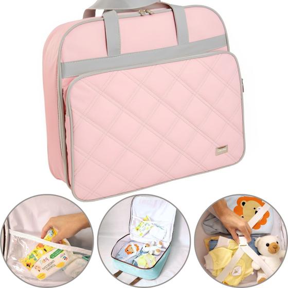 Imagem de Bolsa De Maternidade Mala Impermeável Grande Bebê Unissex Menino Menina 