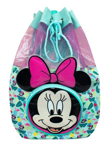 Imagem de Bolsa de natação Disney Minnie Mouse Girls com orelhas 3D azuis