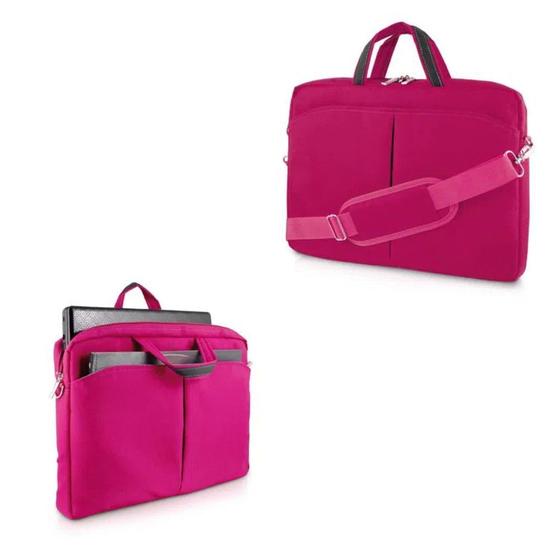 Imagem de Bolsa De Notebook 15,6 Nylon Feminina Rosa Multilaser  - BO170