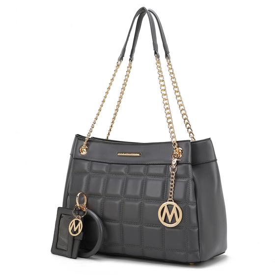 Imagem de Bolsa de Ombro Acolchoada com Chaveiro