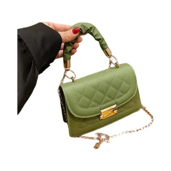 Imagem de Bolsa De Ombro Crossbody Clássica Coreana Feminina Pequena Corrente Quadrada 2023 Ins Popular