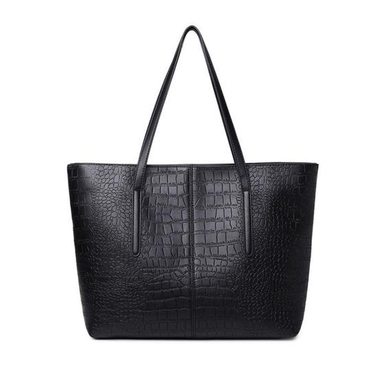 Imagem de Bolsa de ombro feminina, crocodilo padrão PU couro feminino