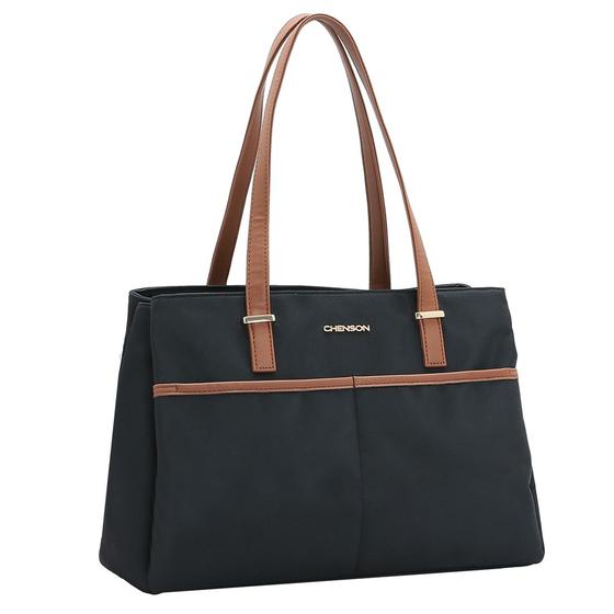 Imagem de Bolsa de Ombro Feminina Microfibra Estilo Tote Chenson 3184600