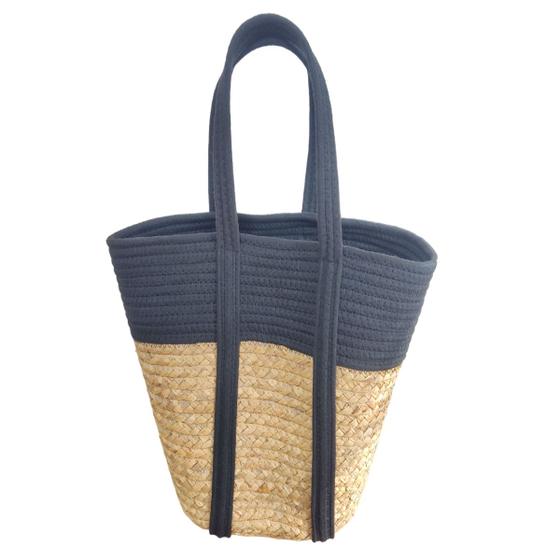 Imagem de Bolsa de ombro feminina moda praia casual 50% palha/Algodão